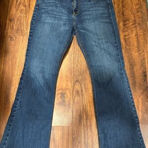 Cinch Women's Flare Jeans - Dark Blue